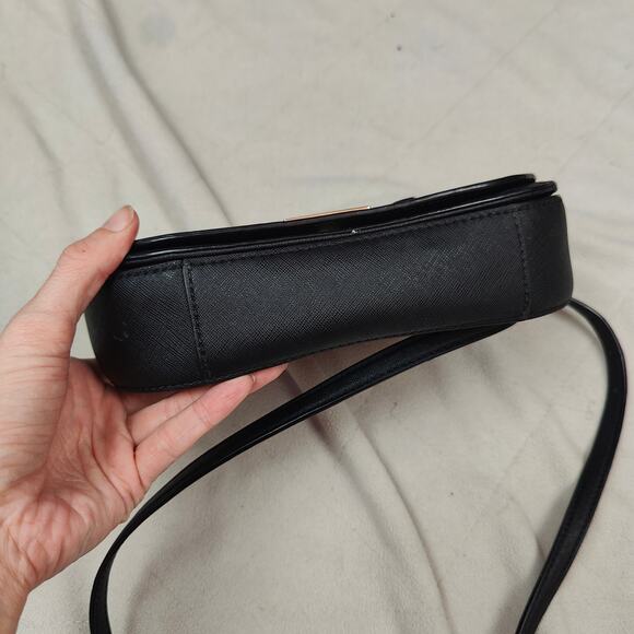 Kate Spade Warm and Fuzzy Large Monster Carsen Crossbody Bag Black Leather‎ - Picture 5 of 11